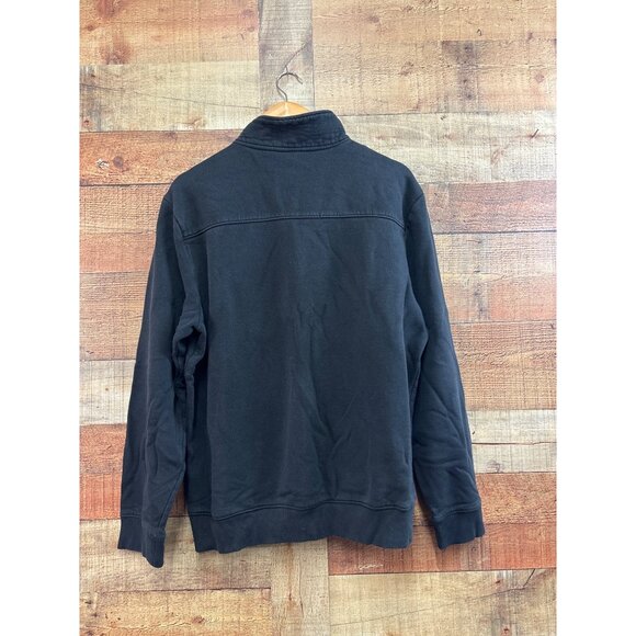 Calvin Klein Black 1/4 Zip Pullover Sweatshirt Size L - Picture 4 of 6
